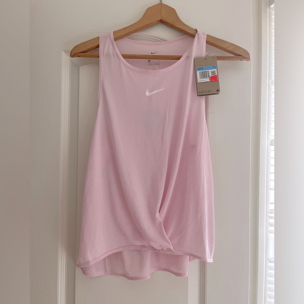 NWT Nike dri fit women light pink  tank top size M